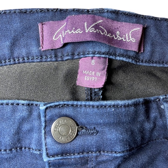 Gloria Vanderbilt stretchy dark capris size 6 - Picture 5 of 6